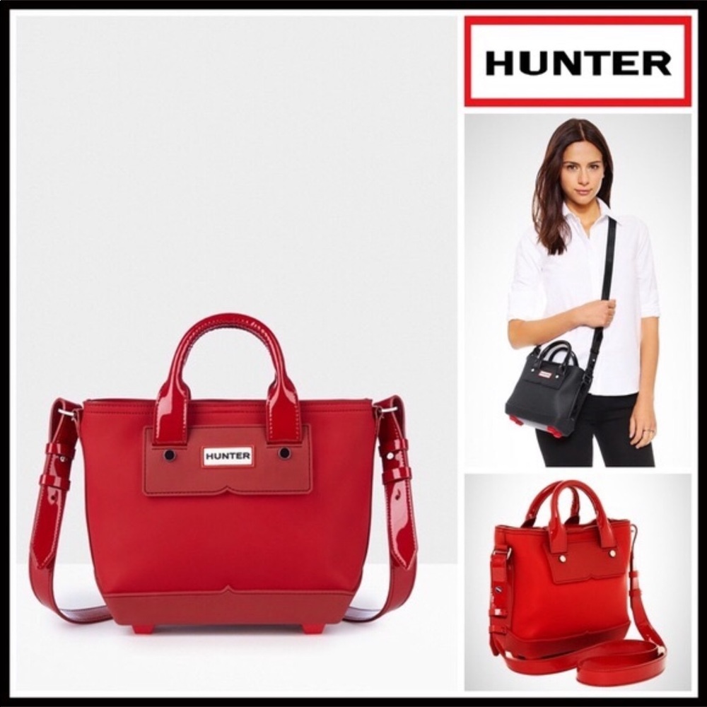 HUNTER ORIGINAL RED RUBBER MINI CROSSBODY TOTE A3C - Picture 8 of 8
